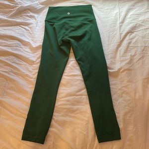 Lululemon 25” wunder train leggings|size 4 | |evergreen|